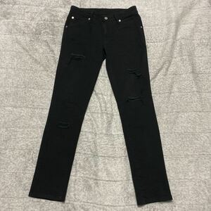 11B【着少】EDWIN エドウィン GE06 デニム ジーンズ ジーパン パンツ ストレッチS SKINNY スキニー SLIM スリム 黒 ブラック 格安