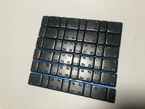 バランスウェイト　60g　1本　黒　ブラック　アルミホイール用　両面テープ　おもり　バランサー　5g10g刻み　1129