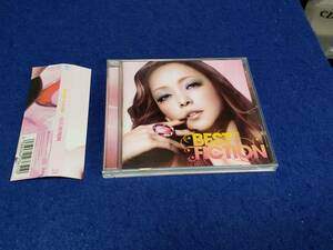 CD NAMIE AMURO　BEST FICTION　盤面やや傷有　ケースに傷有　帯ライナー付き　まとめ取引歓迎