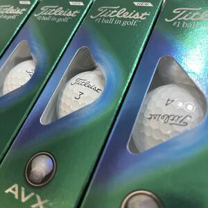 新品未使用 No.1.2.3.4連番★日本正規品 Titleist NEW AVX タイトリスト ゴルフボール★ホワイト 1ダース12球★卓越した飛距離とスピン性能