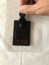TUMI 　トゥミ　ネーム　本革　革　タグ　レザー　ベルト 　バッグ　3way ショルダー　ブリーフケース リュック　キーホルダー 美品　_画像2