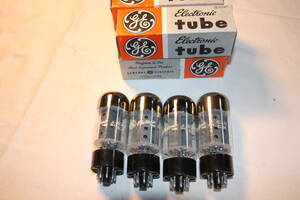 GE ,EiecTronic　TUBE　６CA7/EL34 未使用　長期保管品　4本