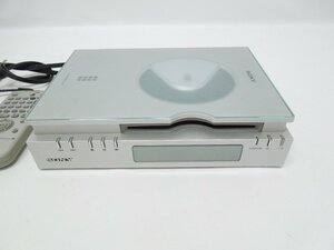 ‡0935 SONY DVDプレーヤー DVP-F21 CD コンパクト B5サイズ シースルーデザイン 通電確認済