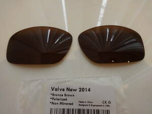 ★オークリー バルブ　VALVE NEW 2014 OO9236用 カスタム偏光 レンズ BROWN Color Polarized 新品 