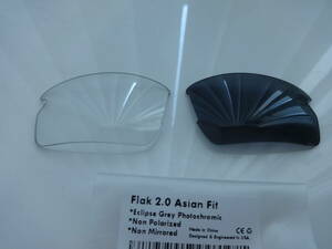 3SET限り超処分価格！！ フラック 2.0 アジアンフィット用 カスタム調光レンズ 新品 Flak 2.0 ASIAN FIT Photochromic Transition 