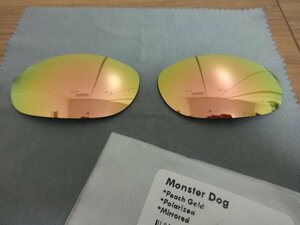 処分価格！★モンスタードッグ用 カスタム偏光レンズ PEACH GOLD Color Polarized 新品MONSTER　DOG Sunglasses