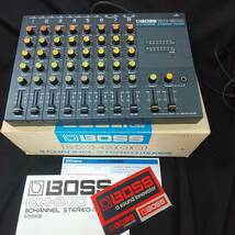 ◎ボス◎BOSS BX-800 8 CHANNEL STEREO MIXER ８チャンネル ステレオミキサー 取扱説明書・保証書・ステッカー 通電確認済 ROLAND 即発送_画像1