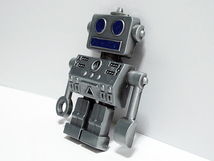 【ベルトバックル】ロボット　robot　コンピュータ　メカ　レトロ　未来　ブルー（目と口の部分）_画像3