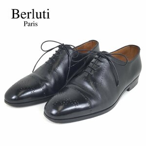 1211 Berluti Paris ベルルッティ ビジネスシューズ 5 1/2 24.5cm ブラック 靴 レザー 革