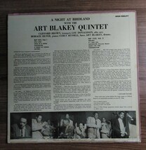 【ART BLAKEY】A NIGHT AT BIRDLAND/MONO/USA盤/DG/47WEST63rd/耳/RVG/9M/爆音/ジャケ難_画像2