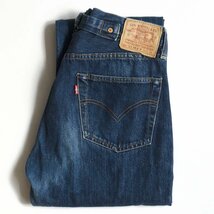 【バレンシア製】 LEVI'S 【501XXc BIG E デニムパンツ 】34×36 バックルバック インディゴ 555 アメリカ製 y2301145_画像1