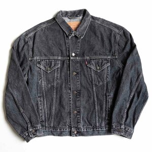 【ビッグサイズXXL】 LEVI'S 【70503 02 ブラック デニムジャケット 】XXL ビッグシルエット 90s 古着 ヴィンテージ 2311164