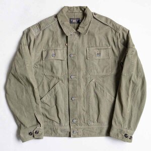 【名作】 RRL 【Kenney Herringbone Jacket】L 13スター USMC ヘリンボーン ミリタリー ジャケット 2311170