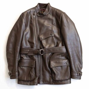 【美品】Max Fritz【クラシックダブルジャケット】46 モーターサイクル ジャケットレザー マックスフリッツ 2311188