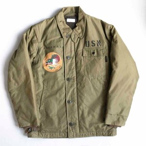 【極美品】westride【A-2 DECK JACKET】L デッキジャケット ミリタリー ウエストライド 2311193