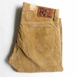 【未使用品】RRL 【スウェード レザーパンツ】31 ラルフローレン 2311309