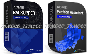 【台数制限なし】 - AOMEI Backupper Technician Plus 7.3.2 + AOMEI Partition Assistant Professional 10.2 Windows版