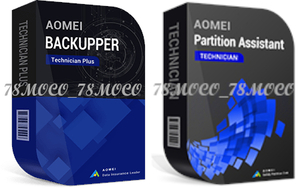 【台数制限なし】 - AOMEI Backupper Technician Plus 6.9.1 + AOMEI Partition Assistant Professional 10.0 Windows版