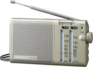 パナソニック Panasonic RF-U156-S FM/AM 2バンドラジオ　新品同様