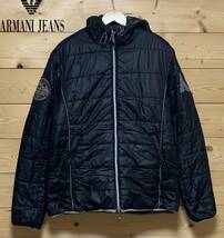 ★美中古・ARMANI JEANS(アルマーニ ジーンズ)★ダウンジャケット　BLK　サイズXL_画像1