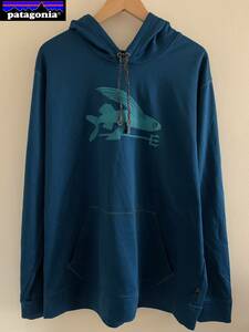 入手困難品★美中古・ Patagonia パタゴニア★　パーカー　BLUE　サイズXL