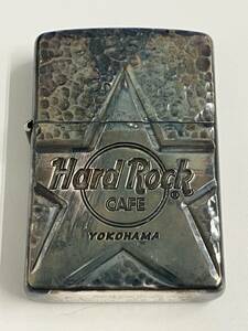 #22043【限定】ZIPPO HardRockCAFE ハードロックカフェ YOKOHAMA 横浜 ヨコハマ リミテッドエディション 011/100 シルバー？ スター 星