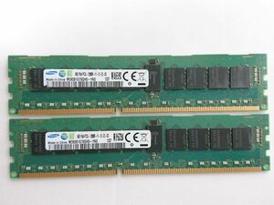 中古品★SAMSUNG サーバー用メモリ 8GB 1Rx4 PC3L-12800R-11-12-C2-D3★8G×2枚 計16GB