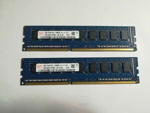 ★中古品Hynixサーバー用メモリ1R×8 PC3-10600E-9-11-D1★2G×2枚 計4GB