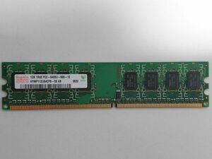 中古品★Hynix メモリ 1GB 1R×8 PC2-6400U-666-12★1G×1枚 計1GB