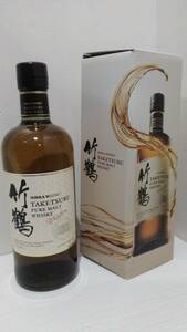 竹鶴ピュアモルト 700ml 43度 1本 カートン(化粧箱 ギフト箱)付 ニッカウヰスキー NIKKA WHISKY キーモルトは余市モルトと宮城峡モルト