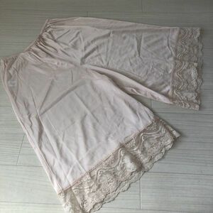 W239 flare pants size L-60 hem one . race nylon domestic production goods 4N-K946