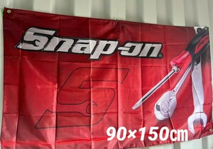 【送料無料】スナップオン Snap-on フラッグ タペストリー アメリカン雑貨 インテリア ガレージ雑貨 アメ車 バイク ハーレーダビッドソン