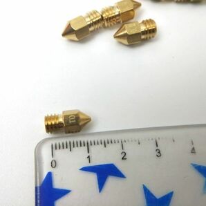 3Dプリンター用MK8ノズル 0.1mm 0.2mm 0.3mm 0.35mm 0.4mm 真鍮製 各2 10個セットの画像4