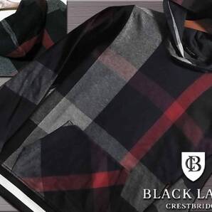 LIMITED!ブランド代名詞! CBチェック プルオーバー パーカー サイズM▼ブラックレーベルクレストブリッジ CRESTBRIDGE バーバリー