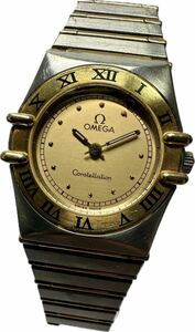 1円〜 Y OMEGA オメガ コンステレーション 金製YGベゼル レディース クォーツ アンティーク ジャンク 時計 992043673