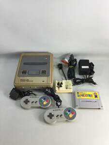 S2942○Nintendo 任天堂 スーパーファミコン SFC 本体 SHVC-001 コントローラー SHVC-005 スーパーマリオコレクション RF SWITCH 保証あり