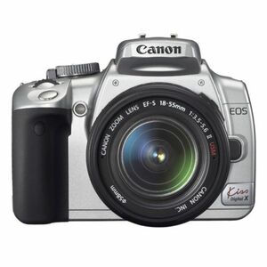 Canon デジタル一眼レフカメラ EOS Kiss デジタル X レンズキット シルバー KISSDXS-LKIT