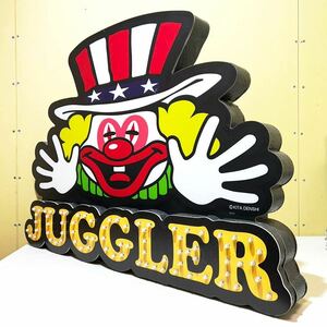 #K10C JUGGLER Jug la- табличка молния иллюминация патинко слот игровой автомат для бизнеса орнамент магазинный .. работоспособность не проверялась 