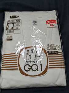 送料185◆◆グンゼ　長袖　U首　シャツ　綿100　EL　白　メンズ　紳士　肌着　下着　 大きいサイズ　LL　102625