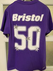 ★送料無料 S FCRB Bristol 50 LETTERED EMBLEM TEE Tシャツ パープル 23AW SOPH UE★