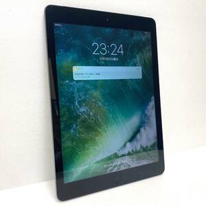 【ST15625KT】中古 Apple iPad Air 16GB Wi-Fi＋Cellular A1475(MD791JA/A) スペースグレー 判定〇 タブレット端末 動作OK 