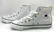 【KKB1937YK】未使用 CONVERSE ALL STAR [US6/JP24.5] コンバース オールスター レザー モノクロームホワイト 1B907_画像3