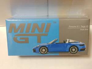 MINI GT 1/64 ポルシェ 911 タルガ 4S シャークブルー 右ハンドル MGT00630