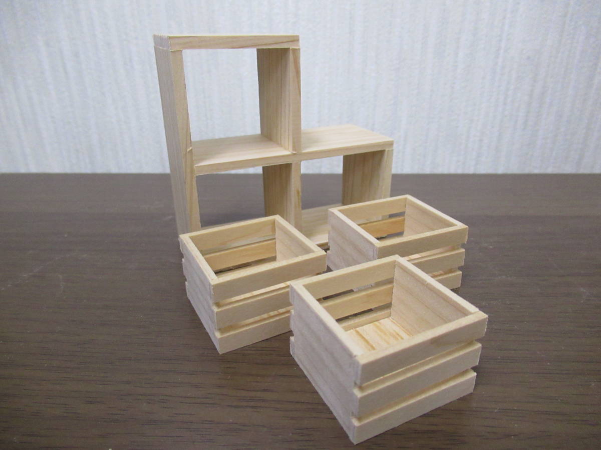 Handmade★Miniature★1/12 scale★Wooden furniture★Bunk shelf★C, toy, game, doll, character doll, Dollhouse