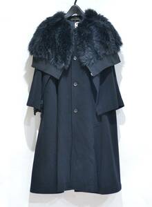 COMME des GARCONS Comme des Garcons Old AD1989 big color cape manner wool coat Y-322356