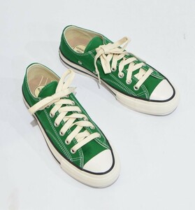 未使用 CONVERSE Addict コンバース アディクト CHUCK TAYLOR CANVAS OX 1SD399 チャックテイラー キャンバス 24.5cm 緑 Y-321333