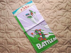  retro Vintage miscellaneous goods * Battle moon * napkin * green * cotton 100%* made in Japan *. meal . present lunch kitchen 