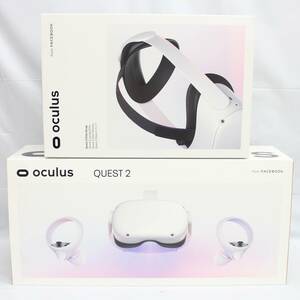 中古美品 facebook VRヘッドセット Oculus Quest2 128GB オキュラスクエスト2 KW49CM 純正Eliteストラップ付 VR Meta 