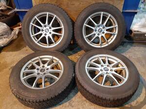 汎用AW SCHＮEDER 17×7J PCD114.3 +48 5穴 GOODYEAR アイスナビSUV 225/65R17 4本 売切!!