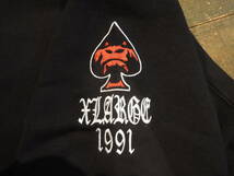 X-LARGE XLARGE エクストララージ OLD ENGLISH LOGO ZIP HOODED SWEATSHIRT ブラック L 最新人気商品 値下げしました！_画像4